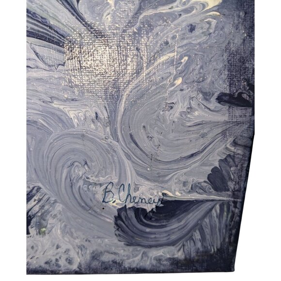 Abstract Acrylic Painting On Canvas By B. Chenow - Picture 2 of 4